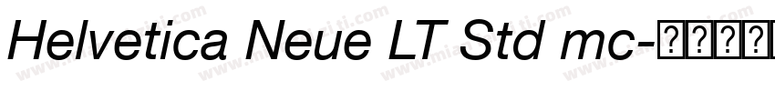 Helvetica Neue LT Std mc字体转换